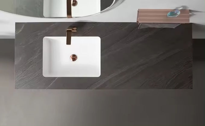 Wandmontierte moderne Badezimmer Schränke für Garderobe Make-up 54 Zoll 1