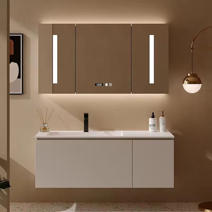 Moderne Rechteck Waschbecken Edelmetall Schrank Kombination für Badezimmer Toilette 1
