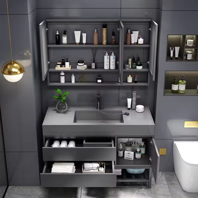 Schrank Schwimmbad Vanity Toilettenspender Einheit Wandmontiert 0