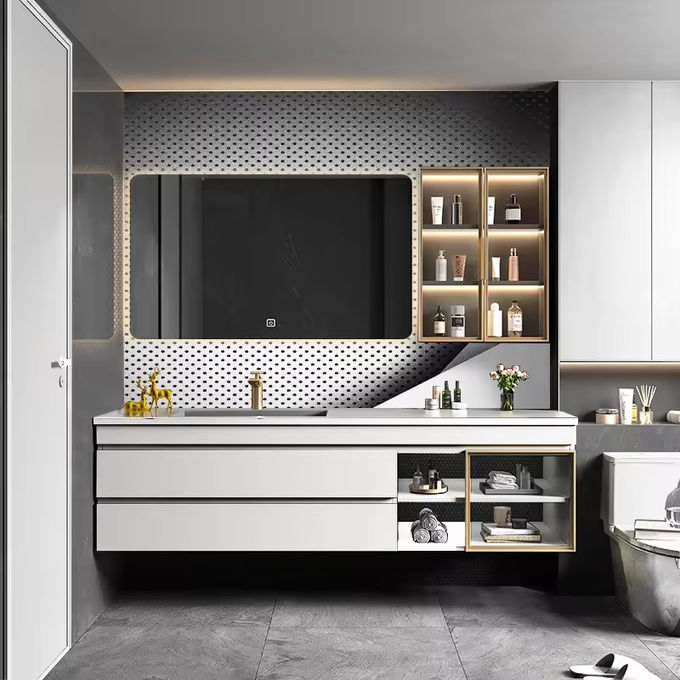 Schrank Schwimmbad Vanity Toilettenspender Einheit Wandmontiert 1