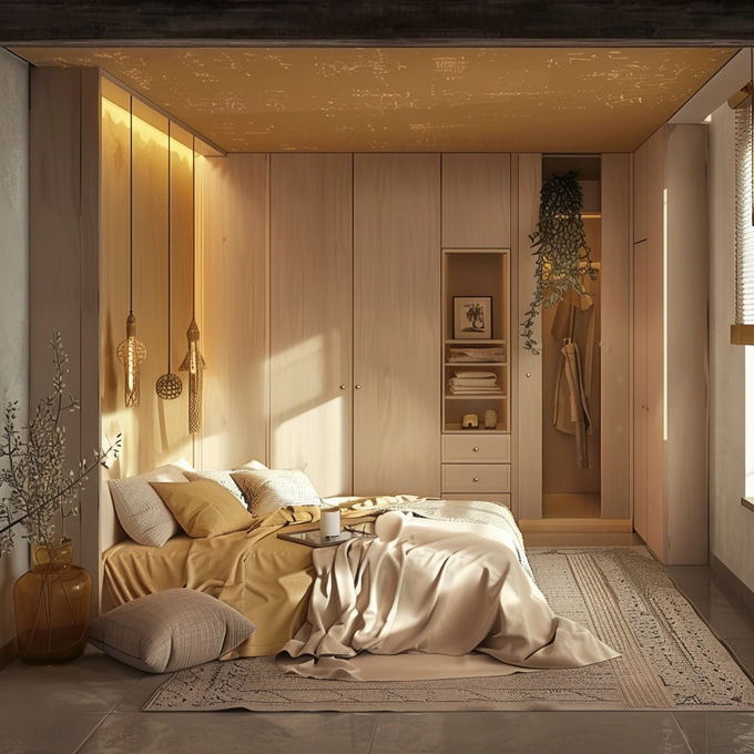 E1 Partikelbrett Schrank Schrank modernes Design Bauen Schrank für Heimmöbel 1